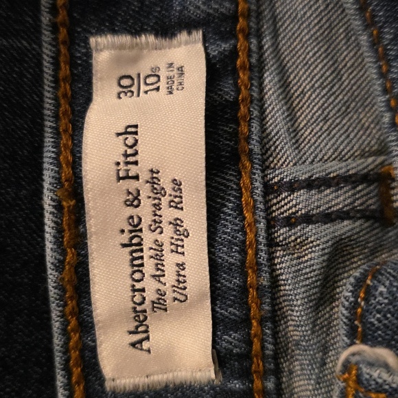 Abercrombie & Finch The Ankle Straight Ultra High Rise Jean - Size 30/10-NWOT💙 - Picture 5 of 5
